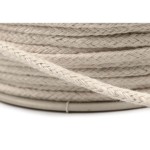 Cotton wick, cord, diameter 2.5 mm, 1 meter